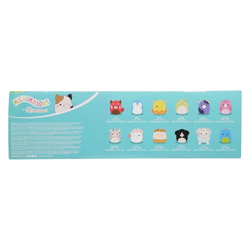 Squishmallows Original Micromallows 12-Pack – Aquitaine, Bijan, Cici, Darex, Geraldine, Ingred, Keina, Koako, Paulie, Puff, Wendy, Zozo