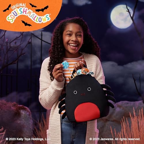 Squishmallows Original Bella The Spider Treat Pail - Official Jazwares Halloween Accessory