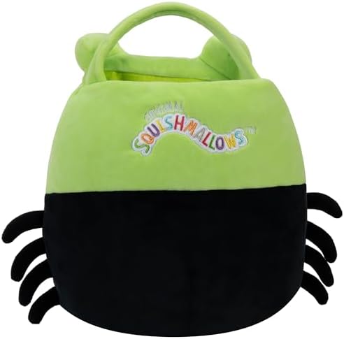 Squishmallows Original Bella The Spider Treat Pail - Official Jazwares Halloween Accessory