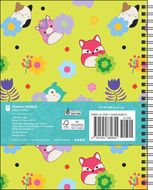 Squishmallows 12-Month 2024 Monthly/Weekly Planner Calendar