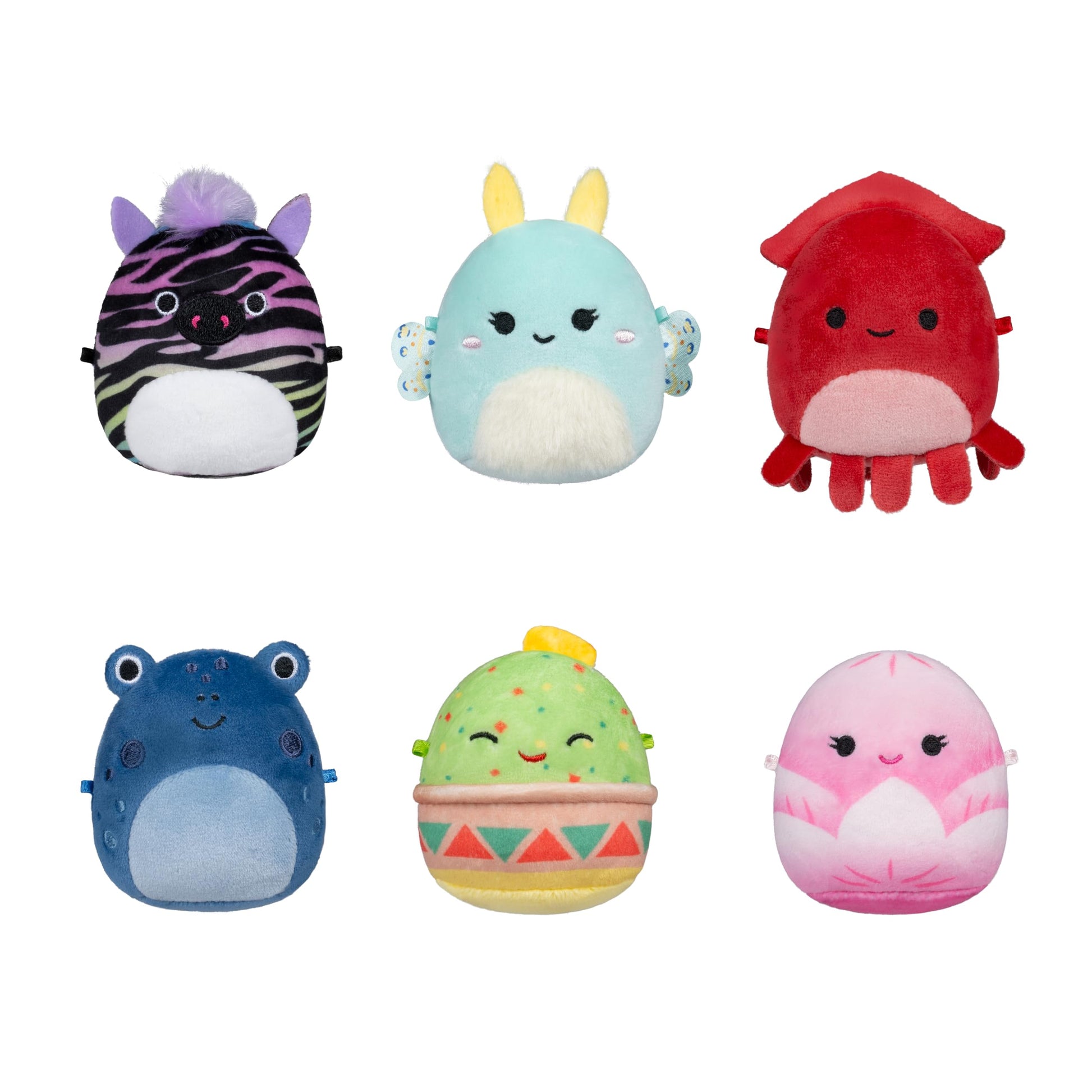 Squishmallows Original Micromallows Plush 6-Pack (Altman, Connie, Gideon, Safiyah, Elin, Agnolo)