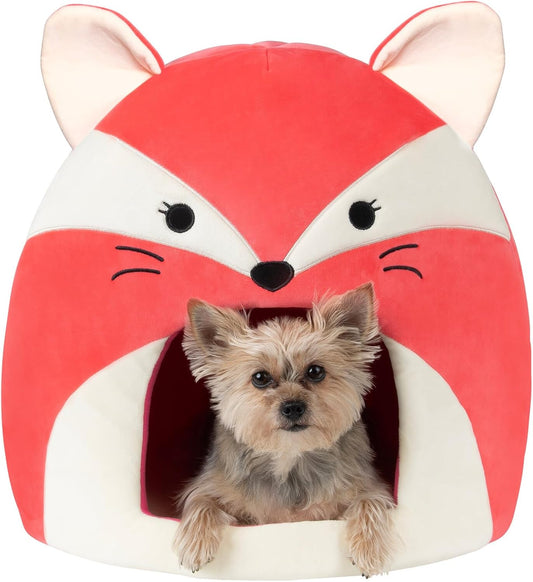 Squishmallows Original 16-Inch Fifi The Fox Pet Cave - Ultrasoft Official Jazwares Pet Bed for Dogs and Cats