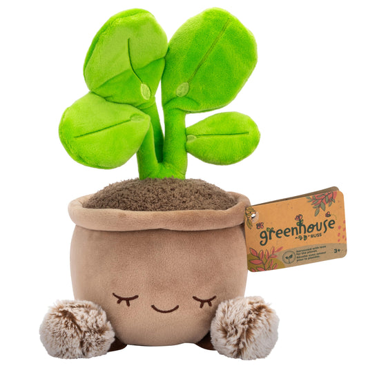 Russ Greenhouse 12-Inch Pilea Plant Plush - Ultrasoft Official Jazwares Plush - Ages 3+